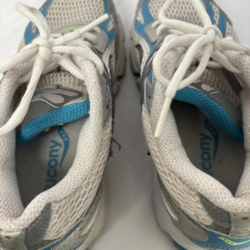 Saucony Ignition 2 Womens 7.5 Running Shoes Blue Silver Athletic Sneaker‎